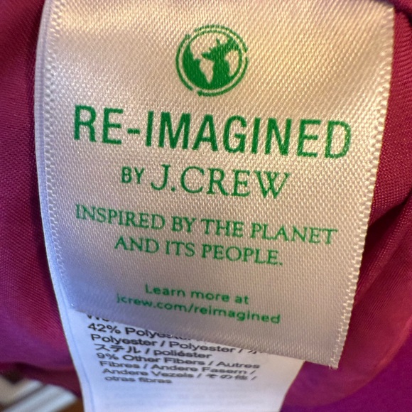 J. Crew Factory Women's Vibrant Pink Wool Coat - Picture 5 of 7